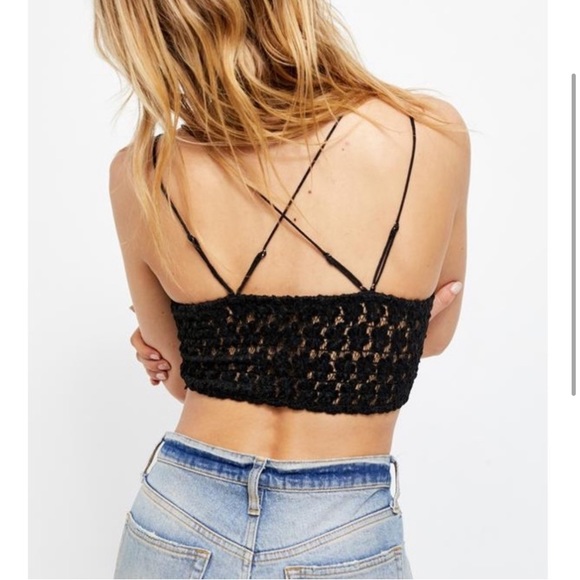 Free People Celine Bralette in Black - Picture 2 of 7